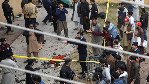 Die Explosion ereignete sich bei einer schiitischen Moschee in Islamabad während des ...