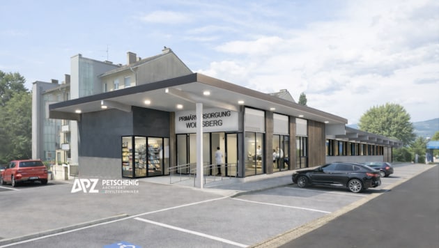 So soll das Primärversorgungszentrum in Wolfsberg zukünftig aussehen.