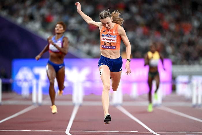 Femke Bol als Weltmeisterin 2025