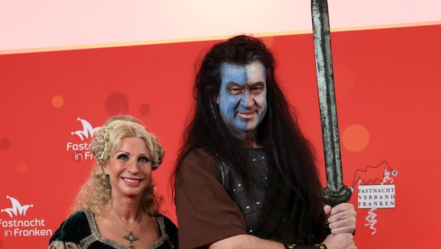 Kämpft Bayern bald um seine Unabhängigkeit? Markus Söder als William Wallace in der Fastnacht ...