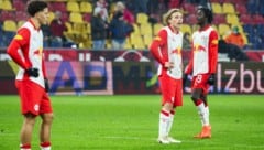 Die Spieler von Red Bull Salzburg waren nach dem Spiel bedient. 