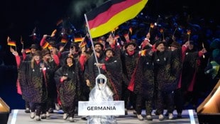 Die Deutschen zogen bei der Eröffnungsfeier die Blicke auf sich.