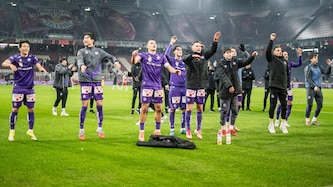 Die Wiener Austria jubelte über den Auswärtssieg gegen Salzburg.