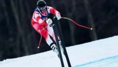Franjo von Allmen sorgte bereits im Training für eine Show. 
