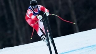 Franjo von Allmen sorgte bereits im Training für eine Show. 