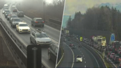 Unter anderem im Zillertal und auf der A12 Inntalautobahn bei Kufstein herrschte am Vormittag ...