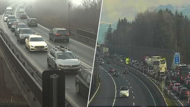 Unter anderem im Zillertal und auf der A12 Inntalautobahn bei Kufstein herrschte am Vormittag ...