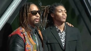 Rapper Lil Jon mit seinem Sohn Nathan Murray Smith.