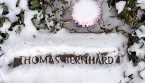 Das Grab von Thomas Bernhard in Grinzing