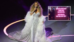 Bei ihrem Olympia-Auftritt half sich Mariah Carey mit „Fake-Italienisch“.
