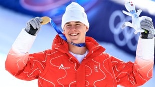 Franjo von Allmen steht bereits bei zwei Goldmedaillen.