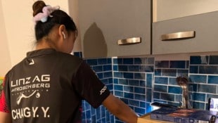 Da war die Küche in der Klub-Wohnung noch intakt.