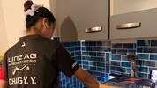 Da war die Küche in der Klub-Wohnung noch intakt.