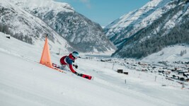 Claudia Riegler beim Training für die OIympischen Spiele. 