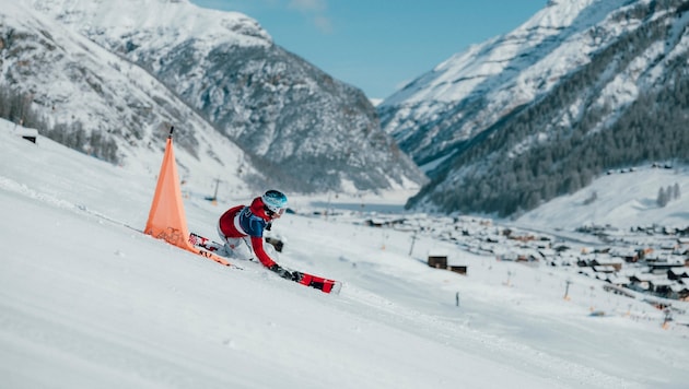 Claudia Riegler beim Training für die OIympischen Spiele.