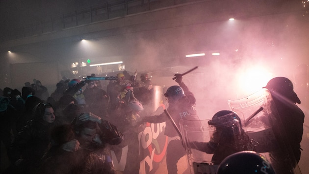 Wild scenes from Milan