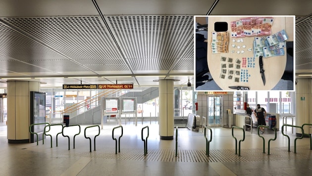 Ein erst 16 Jahre alter Bursche ist in der Nacht auf Samstag in der Nähe der Wiener U6-Station ...