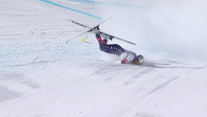 Lindsey Vonn kam schwer zu Sturz.