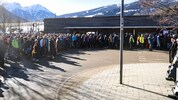 Nichts geht mehr! Für die Biathlon-Fans in Antholz heißt es: Bitte warten! 