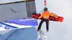 Nach ihrem wilden Sturz wurde Lindsey Vonn mit dem Heli abtransportiert. 
