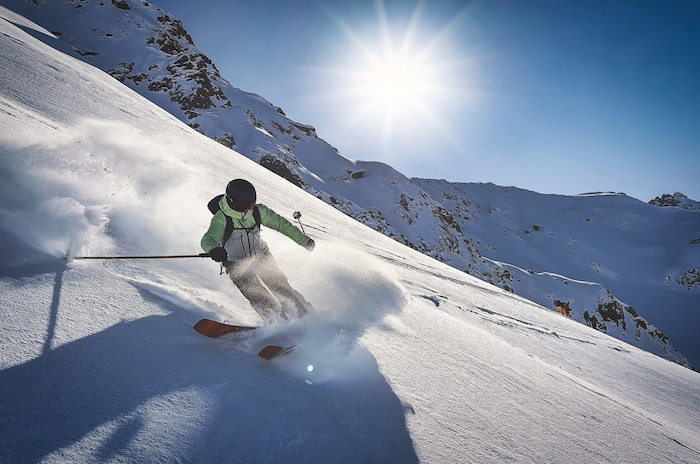 ... und dann staubt der Pulverschnee.