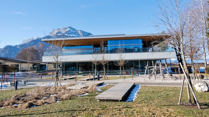 Bürgermeisterin Gabriella Gehmacher-Leitner ist stolz auf die Auszeichnung Klimaaktiv-Gold bei ...