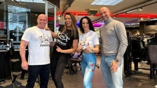 Martina Reuter trainiert mit Coach Vladi Pavlic.