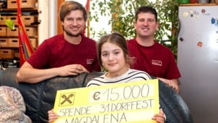 Beim Scheibenhofer Dorffest im Vorjahr wurden für den guten Zweck 15.000 Euro gesammelt. Mattias ...