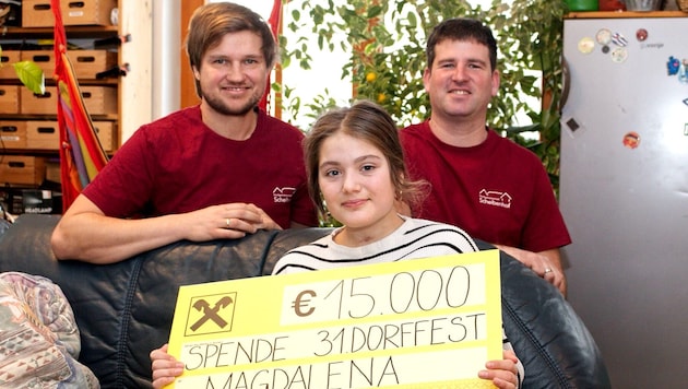 Beim Scheibenhofer Dorffest im Vorjahr wurden für den guten Zweck 15.000 Euro gesammelt. Mattias ...