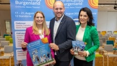 Winkler, Projektleiter Daniel Karacsonyi und Carina Pinzker (BAfEP Oberwart) präsentierten die ...