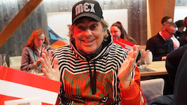 Hubertus von Hohenlohe ist in Cortina zu Gast.