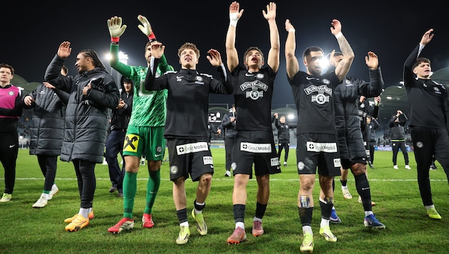 Zuletzt gegen Ried durften die Sturm-Spieler feiern