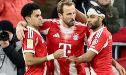 Harry Kane und Luis Diaz (l.) trafen jeweils im Doppelpack.