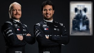 Cadillac-Fahrer-Duo Valtteri Bottas (li.) und Sergio Perez freuen sich auf ihren neuen ...