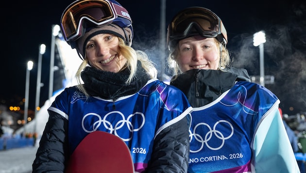 Anna Gasser (re.) und Hanna Karrer sind heute im Einsatz.