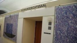 Der Schwurgerichtssaal des Innsbrucker Landesgerichtes.