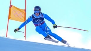 Giovanni Franzoni holte in der Abfahrt der Team-Kombi die Bestzeit.