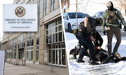 Die ob ihrer brutalen Einsätze berüchtigten ICE-Agenten (re.) sind an nobler Adresse in Wien zu ...