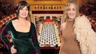 Fran Drescher und Sharon Stone bringen heute Hollywood-Glamour in die Wiener Staatsoper. ...