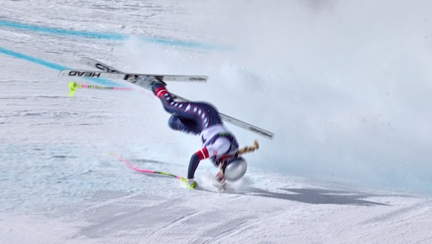 Lindsey Vonn kam bei der Olympia-Abfahrt schwer zu Sturz.