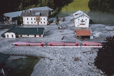 Teile der Bahn wurden 2021 völlig zerstört.