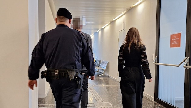 Der Angeklagte wurde aus der U-Haft zum Prozess am Landesgericht Eisenstadt vorgeführt. Die ...