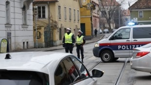 In der Grazer Moserhofgasse kam es am Montag zu einem Großeinsatz.