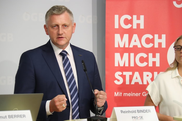 Reinhold Binder, Vorsitzender der Produktionsgewerkschaft PRO-GE. „Wer heute nicht ausbildet, ...
