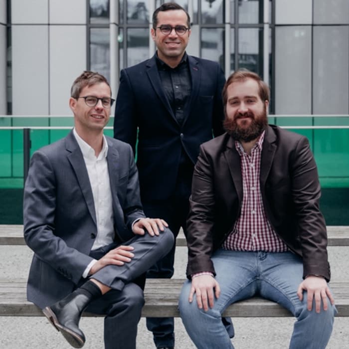 Das arterioscope-Trio Hermann Moser, Vahid Badeli und Sascha Ranftl (v.l.)