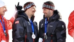 Manuel Feller (l.) und Vincent Kriechmayr (r.) 