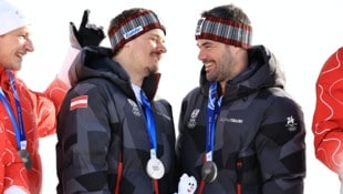 Manuel Feller (l.) und Vincent Kriechmayr (r.) 