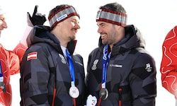 Manuel Feller (l.) und Vincent Kriechmayr (r.) 