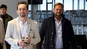 Austria-Sportfunktionär Matthias Dollinger und Sponsor Helmut Kaltenegger.