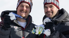 Manuel Feller (l.) und Vincent Kriechmayr (r.)